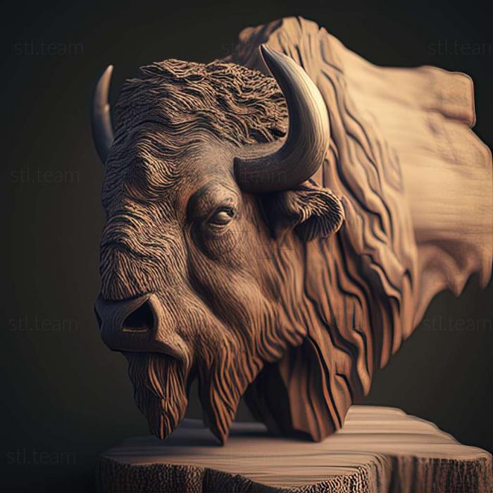 3D model buffalo (STL)